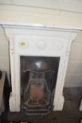 Cast iron inset bedroom fireplace