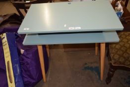 Modern blue finish office desk