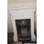 Cast iron inset bedroom fireplace