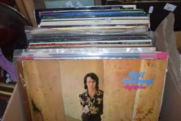 Box of assorted LP's to include Neil Diamond and others