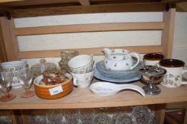 Mixed Lot: Glass ware, ceramics etc