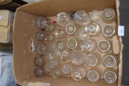 Quantity of assorted glass ware