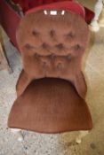SMALL BUTTON BACK CHAIR
