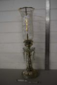 GILT DECORATED TABLE LUSTRE CANDLESTAND