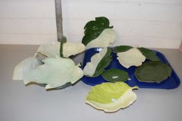 QUANTITY OF CARLTON WARE LEAF FORMED DISHES