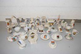 COLLECTION OF VARIOUS MIXED CRESTED CHINA WARES