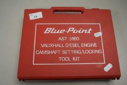 BLUE POINT VAUXHALL DIESEL ENGINE CAM SHAFT SETTING/LOCKING TOOL KIT