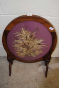 FIRE SCREEN INSET WITH DRIED FLOWERS