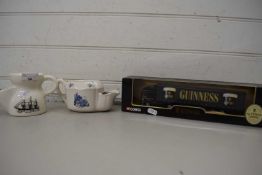 CORGI GUINNESS LORRY TOGETHER WITH TWO POTTERY SHAVING MUGS