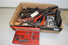 WORKSHOP TOOLS - SNAP-ON AND OTHERS TO INCLUDE COMMERCIAL PLIERS, FLARE NUT WRENCHES, HEAVY DUTY