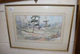 JASON PARTNER, 'AUTUMN IN THE BLICKLING WOODS', WATERCOLOUR, F/G