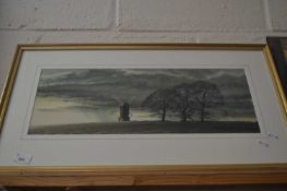 WINDMILL WITH STORMY SKIES, WATERCOLOUR, F/G