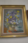 MURIEL INWOOD, FLORAL STILL LIFE , OIL ON CANVAS, FRAMED