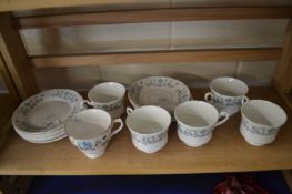 QUANTITY OF MAYFAIR BLUE FLORAL DECORATED TEA WARES AND OTHERS ITEMS