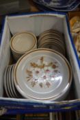 QUANTITY OF MOUNTAINWOOD COLLECTION 'DRIED FLOWERS' STONEWARE DINNER WARES