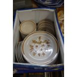 QUANTITY OF MOUNTAINWOOD COLLECTION 'DRIED FLOWERS' STONEWARE DINNER WARES