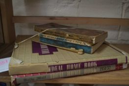 IDEAL HOME BOOK 1947-8 AND 1951-52 TOGETHER WITH FOUR VINTAGE COOKBOOKS