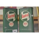 TWO VINTAGE CASTROL OIL CANS