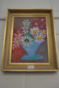 BEATRICE INWOOD - STILL LIFE OF FLOWERS IN A VASE , DATED '81, OIL ON CANVAS, FRAMED