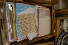 QUANTITY OF ASSORTED SCRAPBOOKING AND DECOUPAGE MATERIALS