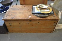 PINE BLANKET BOX, 109CM WIDE