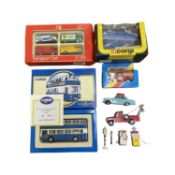 A mixed lot of various die-cast vehicles, to include: - A boxed Mothercare Transport Set - A boxed