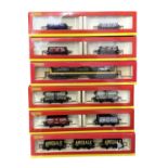 A collection of boxed Hornby 00 gauge wagon sets, to include: - R6190 2x3 Plank Wagons - R6191 2x4