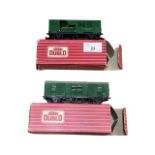 A pair of boxed Hornby 00 gauge wagons, to include: - 4316 Horse box - 4323 SR 4-Wheeled Utility