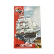 A boxed Airfix plastic model kit, The Cutty Sark (unchecked for completeness, appears sealed)