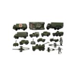 A collection of die-cast Dinky military vehicles, to include: - 651 Centurion tank - 622 10 Ton Army