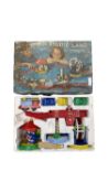 A vintage boxed Kiddie Land playset, by Nettoy-Playcraft - Carousels and trains.