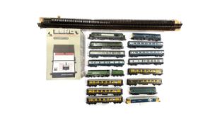 A collection of Hornby 00 gauge railway, to include: - A boxed Zero 1 R951 Control Unit - A quantity
