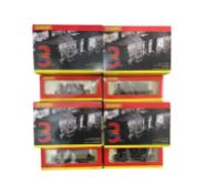 A collection of boxed Hornby 00 gauge triple-pack wagons, to include: - R6152: 3x HEA Hopper