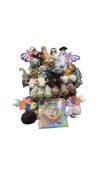 A large collection of TY Beanie Baby animals and a sealed Official Membership Kit. To include: -