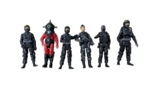 A collection of 1980s Palitoy SAS Action Force figures, to include: - Robot- Chopper- Eagle etc