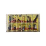 A cased Dinky 052 Railway Station Passengers set