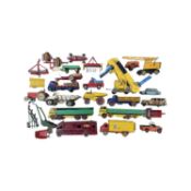 A mixed lot of Dinky die-cast vehicles, to include agricultural, construction, transport, sporting