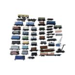 A large quantity of various Hornby 00 gauge tankers, wagons and parts