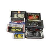 A mixed lot of large boxed die-cast car models, to include examples by: - Bburago - Solido -