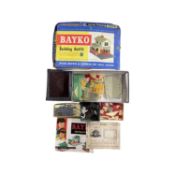 A collection of vintage Bayko sets, buildings, components etc