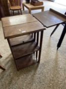 Top section of a formerly revolving bookcase cabinet