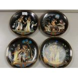 Four Egyptian collectors plates