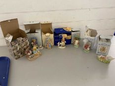 Mixed lot of Royal Albert Beatrix Potter figures, small Hummel figure and other items