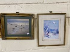 Mixed Lot: Three framed prints of views of Norwich