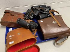 Mixed Lot: Binoculars to include Tasco, Denhill and others