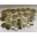 Box of various brass wares