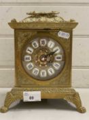 20th Century brass case carriage clock