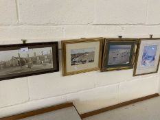 Mixed Lot: Two coloured photographic prints of views of old Yarmouth together with two