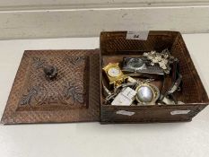 Box of various assorted wristwatches etc