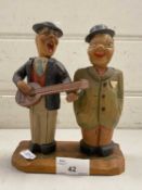 Continental soft wood figure group of musicians